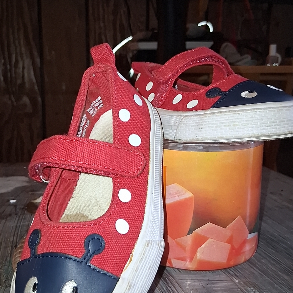 Red and Navy Kids Shoes